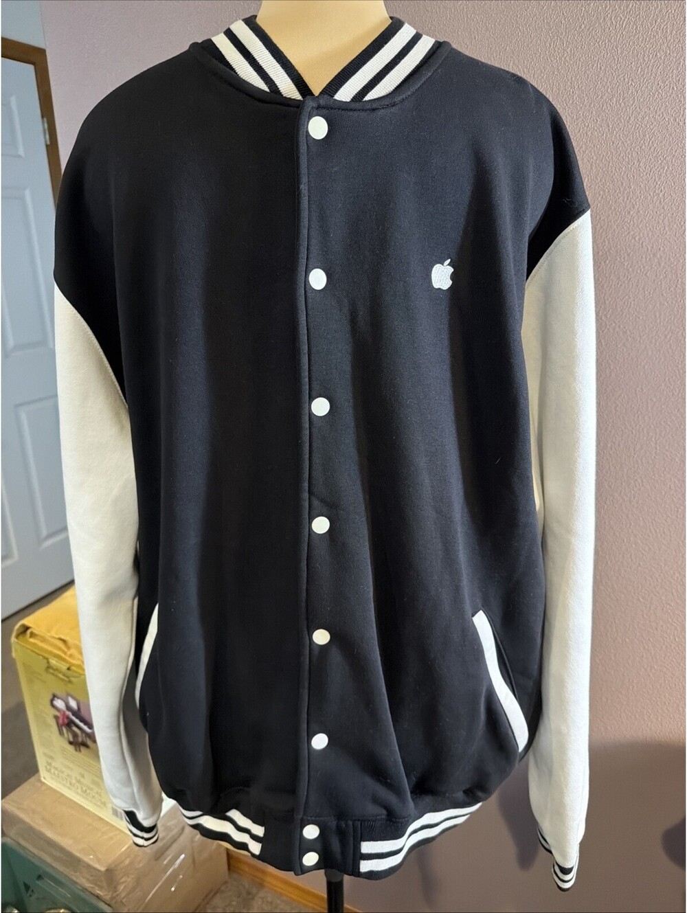 Apple Varsity Jacket Employee Gift Vantage men’s 2XL